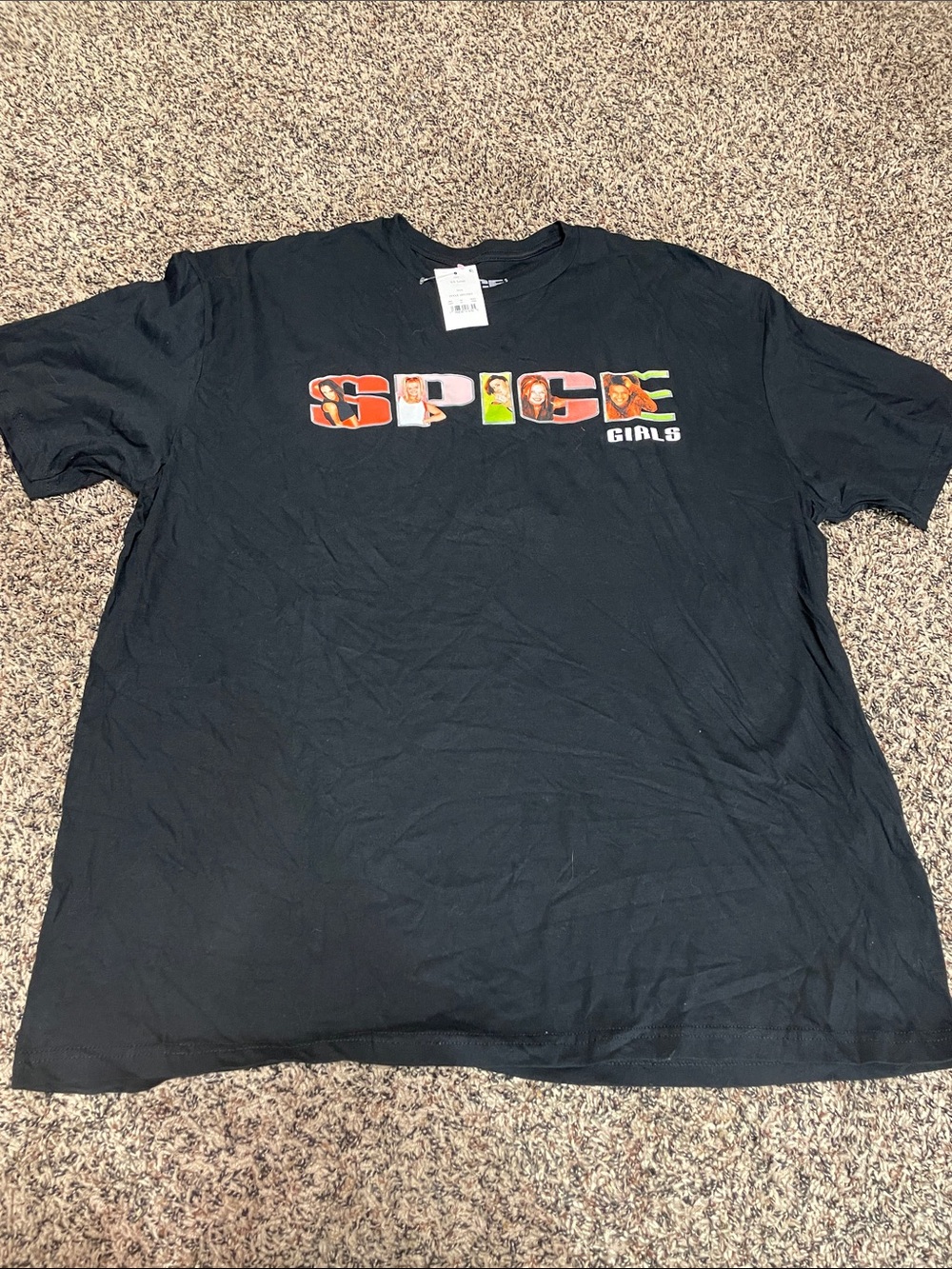 Y2K Black Spice Girls Graphic Tee Unisex XXL NWT